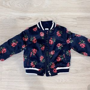 BabyGap girl zipper up bomber style jacket